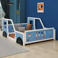 Zoomie Kids Aahliyah Full Size Classic Car-Shaped Platform Bed With Wheels