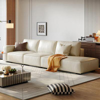 Crafts Design Trade 135.83" White 100% Polyester Modular Sofa
