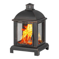 Red Barrel Studio 39.37" H X 24" W Steel Wood Burning Outdoor Fire Pit With Cooking Grill