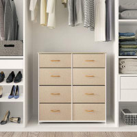 Rebrilliant Sturdy Dark Grey Charcoal 8-Drawer Wall Mount Storage Dresser For Living Room