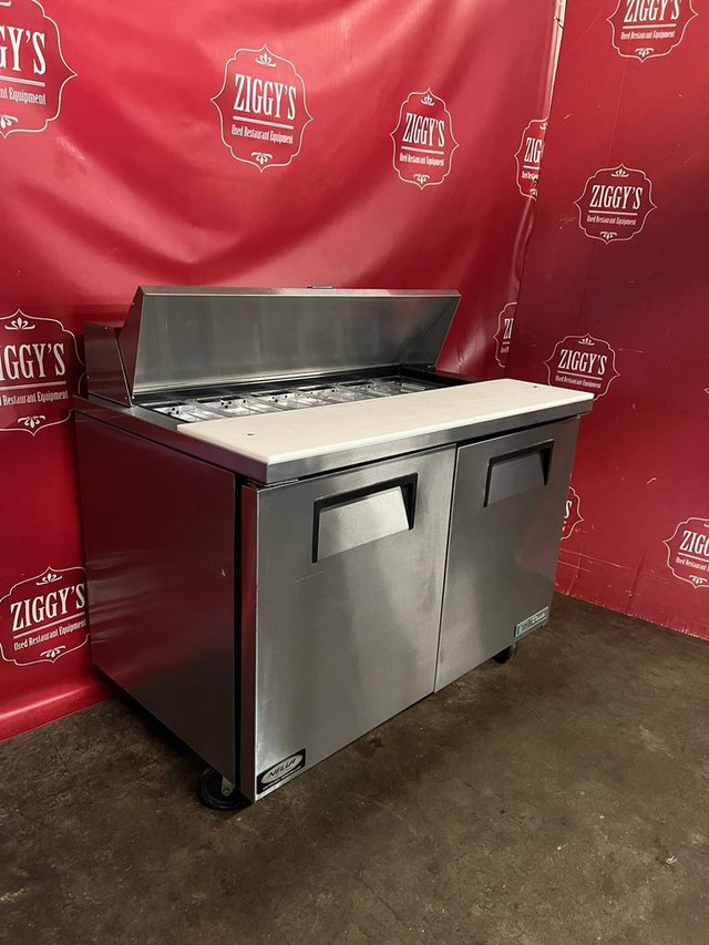 48” true stainless salad prep topping table for only $2495 Can ship in Industrial Kitchen Supplies