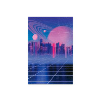 Trinx Retro Futurism Synthwave I Print On Acrylic Glass