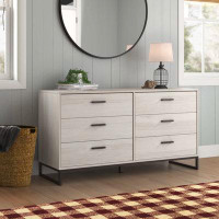 Sand & Stable™ Manuel 6 Drawer 59'' W Double Dresser