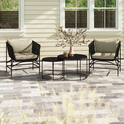 Sand & Stable™ 3 Piece Outdoor Conversation Set With Cushions in Patio & Garden Furniture