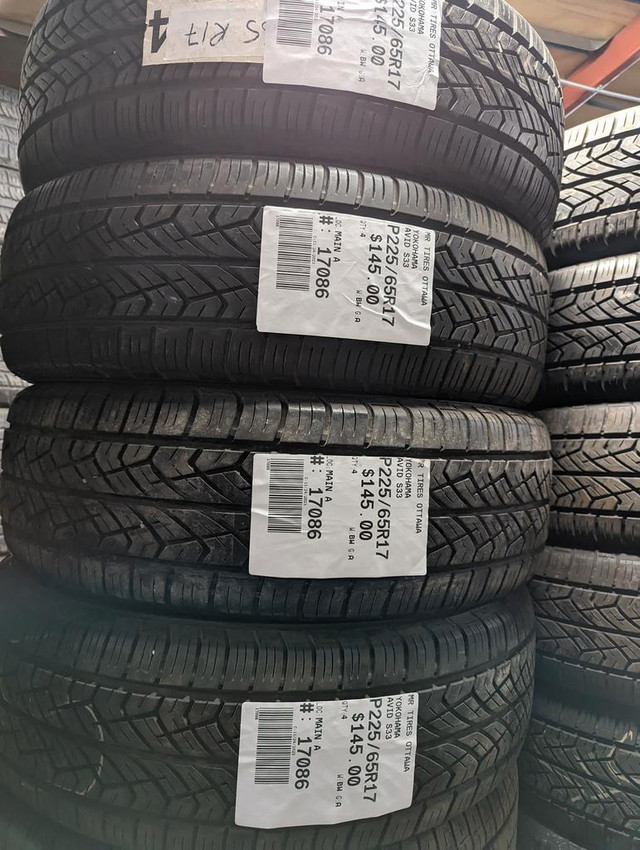 P225/65R17  225/65/17  YOKOHAMA AVID S33 ( all season summer tires ) TAG # 17086 in Tires & Rims in Ottawa