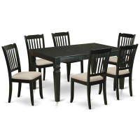Darby Home Co Scheinman Extendable Rubberwood Solid Wood Dining Set