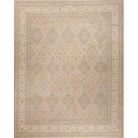 Caravan Rug One-of-a-Kind Hand-Knotted Beige 8' x 10' Wool Area Rug