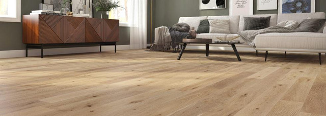 San Marino - 9/16 Engineered Oak Flooring Collection Brushed finish , matte 10° gloss with aluminum oxide in 10 Finishes in Floors & Walls