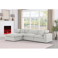 Meridian Furniture USA 4 - Piece Upholstered Sectional