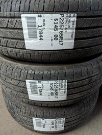 P225/65R17  225/65/17  MICHELIN PRIMACY A/S ( all season summer tires ) TAG # 17844