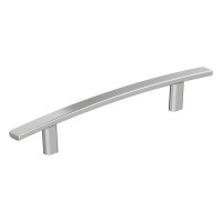 Amerock Cyprus 5-1/16 inch (128mm) Center-to-Center Polished Chrome Cabinet Pull