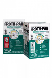 DOW FP620 Froth-Pak™ 620 Foam Sealant Kit Includes A&B Components Plus 1 Gun Hose Assembly with 6 Cone 4 Fan Nozzles