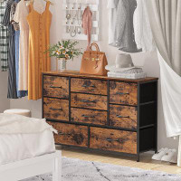 Ebern Designs Bedroom Storage Cabinet Dresser With 9 Large Drawers That Can Be Used As A TV Cabinet