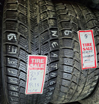 P 215/60/ R15 Weathermate Arctic Winter M/S*  Used WINTER Tires 75% TREAD LEFT  $130 for THE 2 (both) TIRES/2 TIRES ONLY