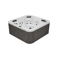 Luxury Spas Luxury Spas 5 - Person 52 - Jet Acrylic Square Hot Tub with Ozonator in Grey