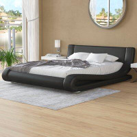Brayden Studio Albricus Upholstered Low Profile Platform Bed