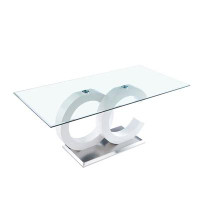 antfurniture 70.9" Pedestal Dining Table