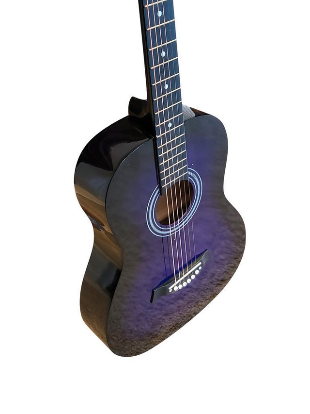 SPS394 36.5-inch Beginner and Kids Acoustic Guitar - Vibrant Purple in Guitars - Image 2