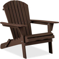 Dovecove Outdoor Wood Folding Adirondack Chair