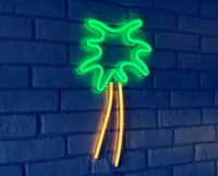NEW LED PALM TREE NEON WALL SIGN DECOR FMWN05