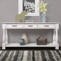 Longshore Tides Ayten 63.4'' Solid Wood Console Table