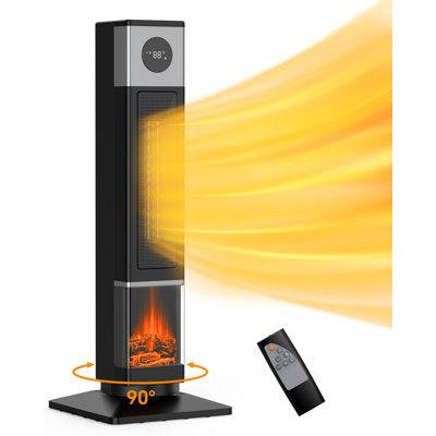 Fashionwu Fashionwu Electric Tower Space Heater with Adjustable Thermostat , Remote Included in Heating, Cooling & Air