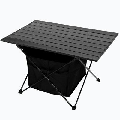 Ebern Designs Portable Folding Aluminum Alloy Table With High-Capacity Storage And Carry Bag For Camping, Travelling, Hi in BBQs & Outdoor Cooking
