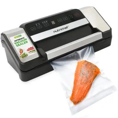 Introducing our cutting-edge Automatic Food Vacuum Sealer with Double Sealing Function in sleek a re...