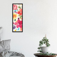 East Urban Home 'Popping Florals II' by Danhui Nai - Wrapped Canvas Print