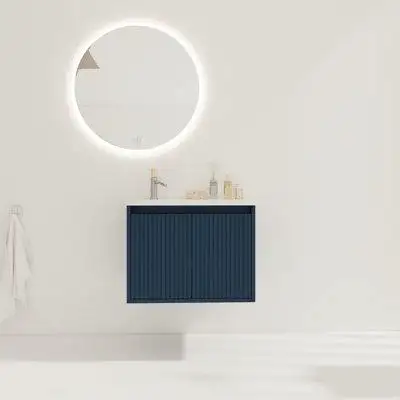 Hokku Designs 24" Floating Bathroom Vanity With Drop-Shaped Resin Sink