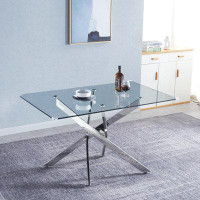 GZMWON 51.28" Pedestal Dining Table