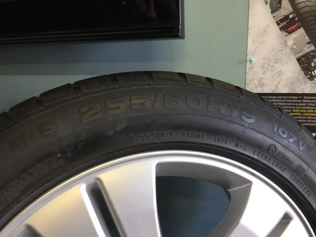 19in MERCEDES-BENZ ML OEM USED WINTER RUNFLAT PACKAGE 255/50R19 CONTINENTAL 4x4 WINTERCONTACT SSR OEM RIMS TREAD 95% in Tires & Rims in Ontario - Image 4
