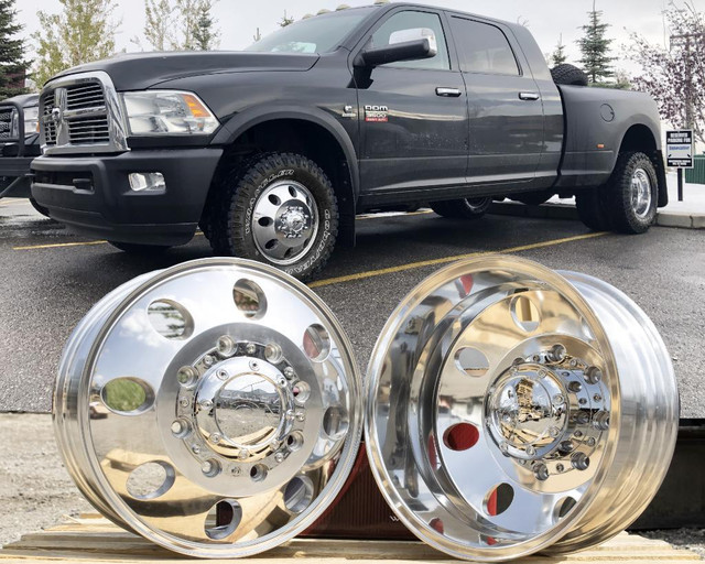17x6.5 Ion 167 Polished Or Matte Black Dually Wheels in Tires & Rims in Alberta