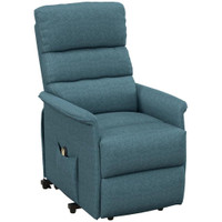 LIFT CHAIR FOR ELDERLY, POWER CHAIR RECLINER WITH REMOTE CONTROL, SIDE POCKETS FOR LIVING ROOM, BLUE
