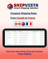 Cheapest Shipping to France from Canada
