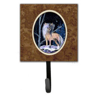 Caroline's Treasures Starry Night Chinese Crested Leash Holder and Wall Hook