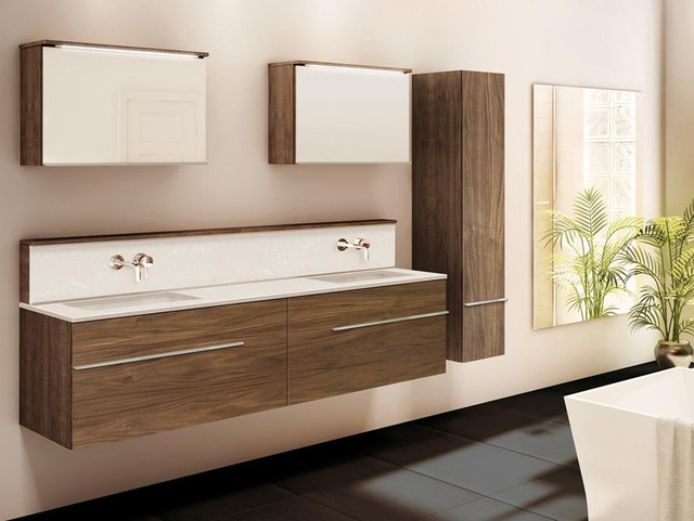 Vanico-Maronyx Bath Vanity, Times Square Single or Double Sink ( Made in Canada ) Completely Customizable in Cabinets & Countertops - Image 2