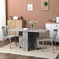 Foldable Table 29.5" x 55.1" x 29.1" Grey