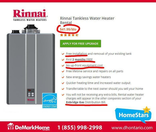 Tankless Water Heater Rent to Own - FREE Installation - $0 Down in Heating, Cooling & Air in Toronto (GTA) - Image 4
