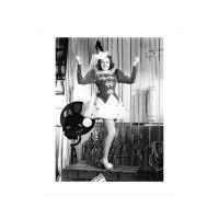 Globe Photos Entertainment & Media Smiling Judy Garland Dancing on Stairs - Unframed Photograph