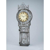 One Allium Way Analogue Metal Quartz Tabletop Clock in Antique Brass