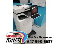 HP LaserJet Enterprise Flow MFP M527 Series Office Laser Printer Copier Scanner w/ keyboard Photocopier uses large toner