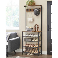 17 Stories Hall Tree with Shoe Bench, Coat Rack Shoe Bench