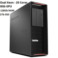 Lenovo P710 - DUAL Xeon - 20 Cores - 128Gb - 1Tb SSD NVME - 8Gb nVidia Quadro M4000