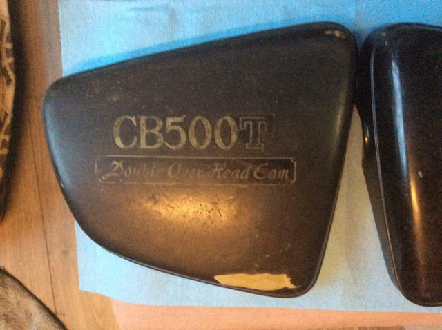 1975 1976 Honda CB500T Left Right Sidecovers Side Cover Panel in Motorcycle Parts & Accessories in Alberta - Image 2