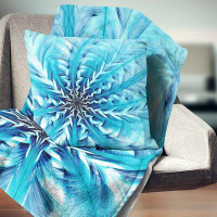 The Twillery Co. Corwin Abstract Fractal Flower Pattern Pillow