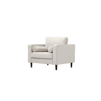 Auberge Designs Salo 41.9" Wide Tufted Polyester Armchair