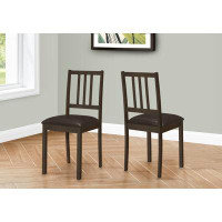 Latitude Run® Dining Chair - 2Pcs / 36"H Espresso / Dark Brown Seat