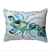Breakwater Bay Blue Crayfish Small Indoor/Outdoor Pillow 11X14