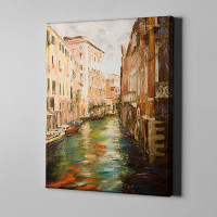 Red Barrel Studio Venice River Cityscape - Wrapped Canvas Print